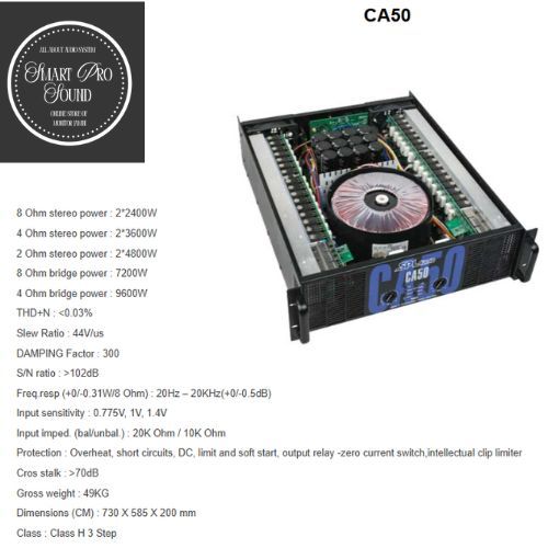 POWER SPL CA50 CLASS H ORIGINAL SPL AUDIO