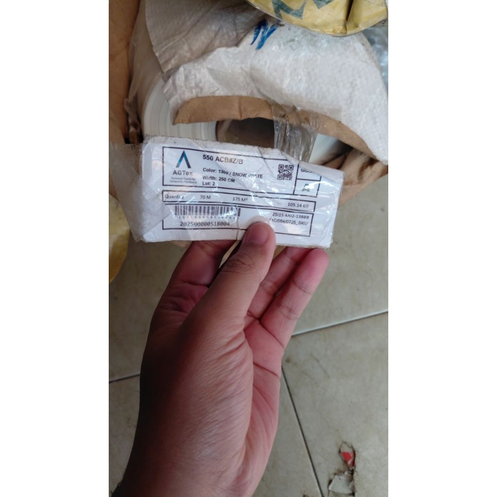 BAHAN MEMBRAN 550 GSM PUTIH | AGTEX 550 | Roll