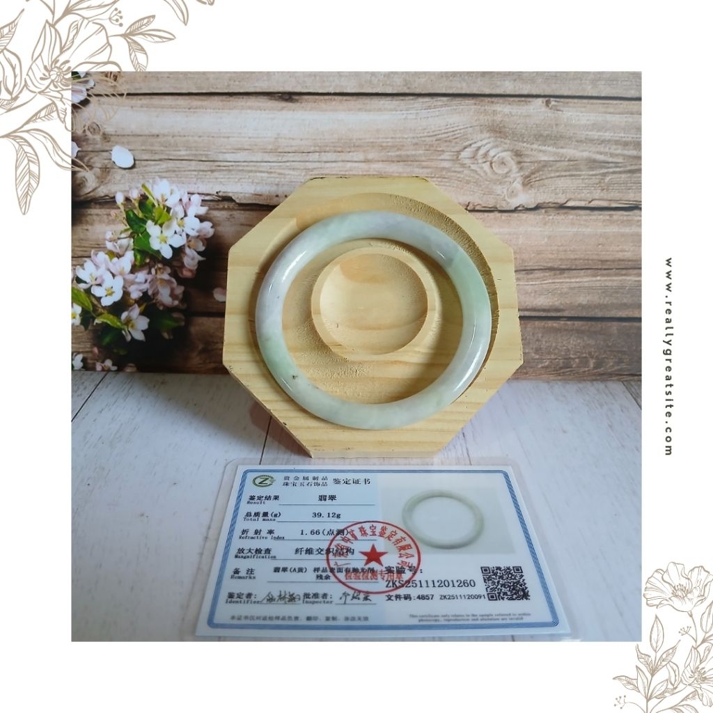 Bangle Donut Giok Asli Burma Tipe A Ada Sertifikat Keaslian