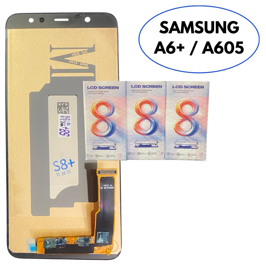 LCD ORIGINAL SAMSUNG A605 / A6+ / A6 PLUS FULLSET BLACK