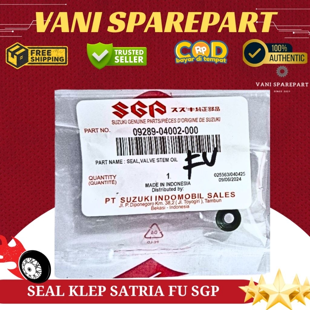 SEAL SIL KLEP SATRIA FU ORI SUZUKI SGP