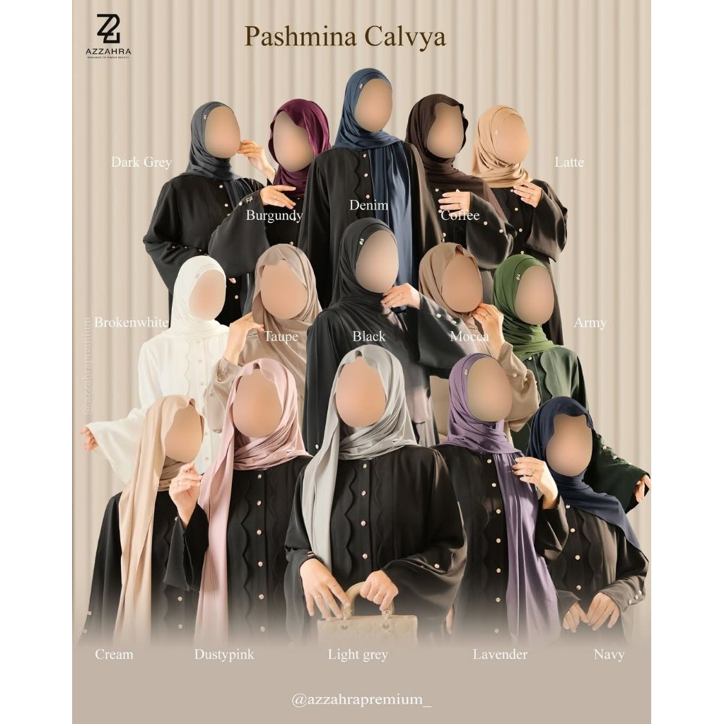 PASHMINA CALVYA by Azzahra Premium (Bergo & Pashmina)