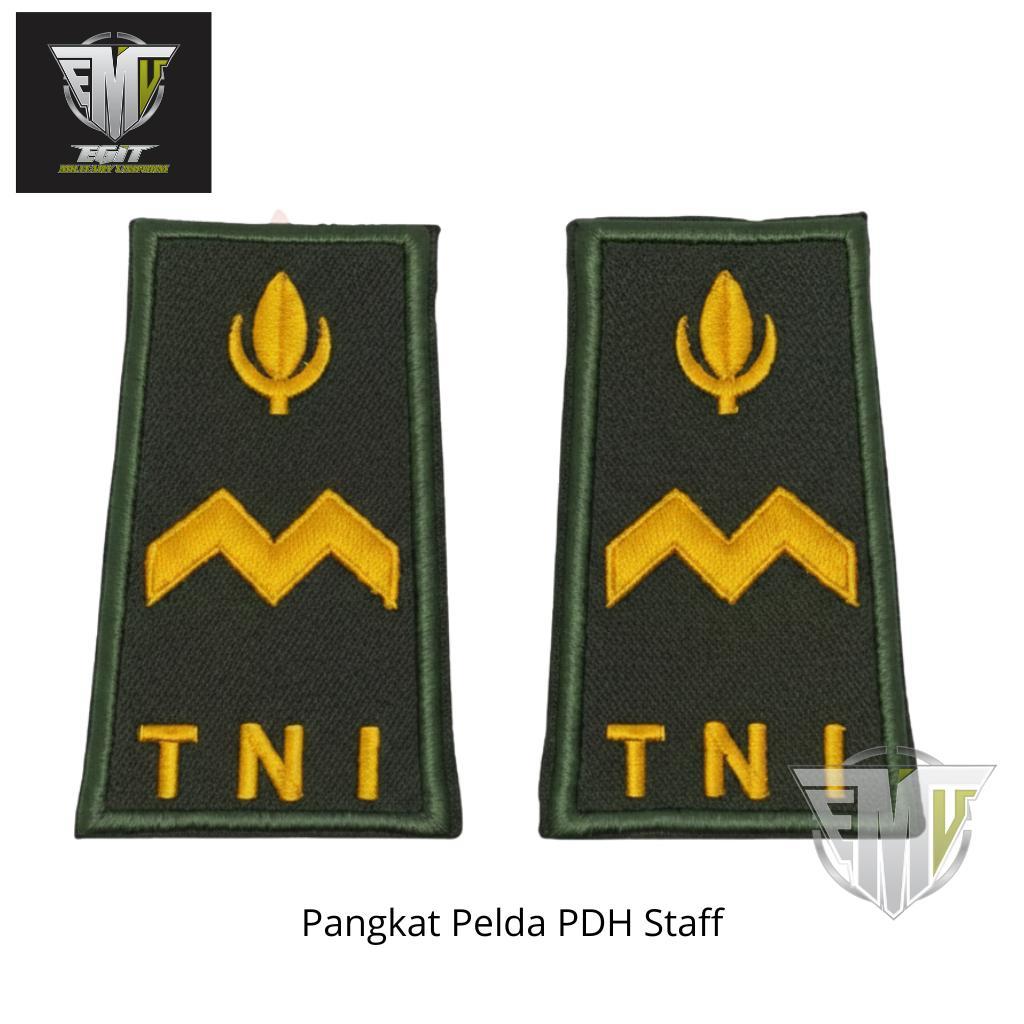 PANGKAT PDH TNI AD PELDA PELTU STAFF DAN LIS MERAH KOMANDO