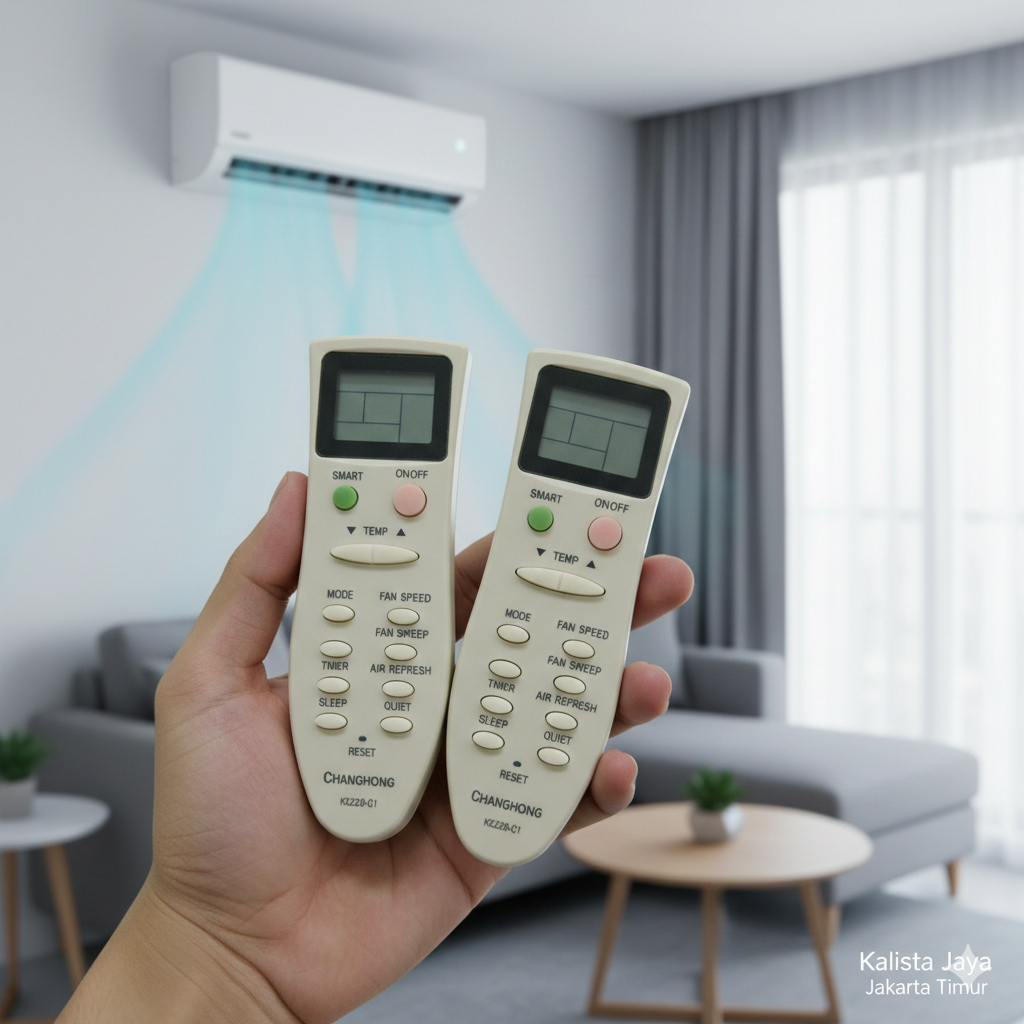 REMOTE AC CHANGHONG KK22B-C1 ORIGINAL ASLI BEKAS
