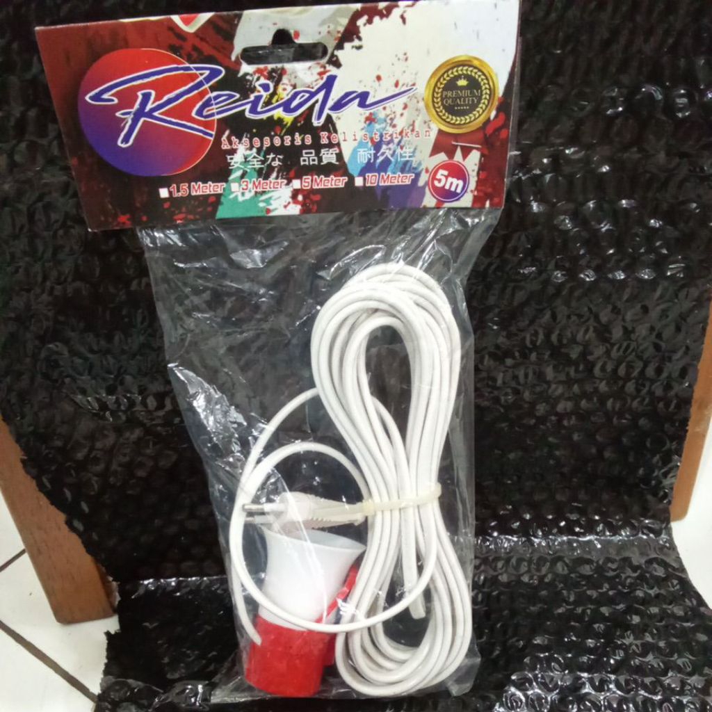 Fitting Lampu Gantung Kabel 5m  Fitting Lampu Gantung Saklar