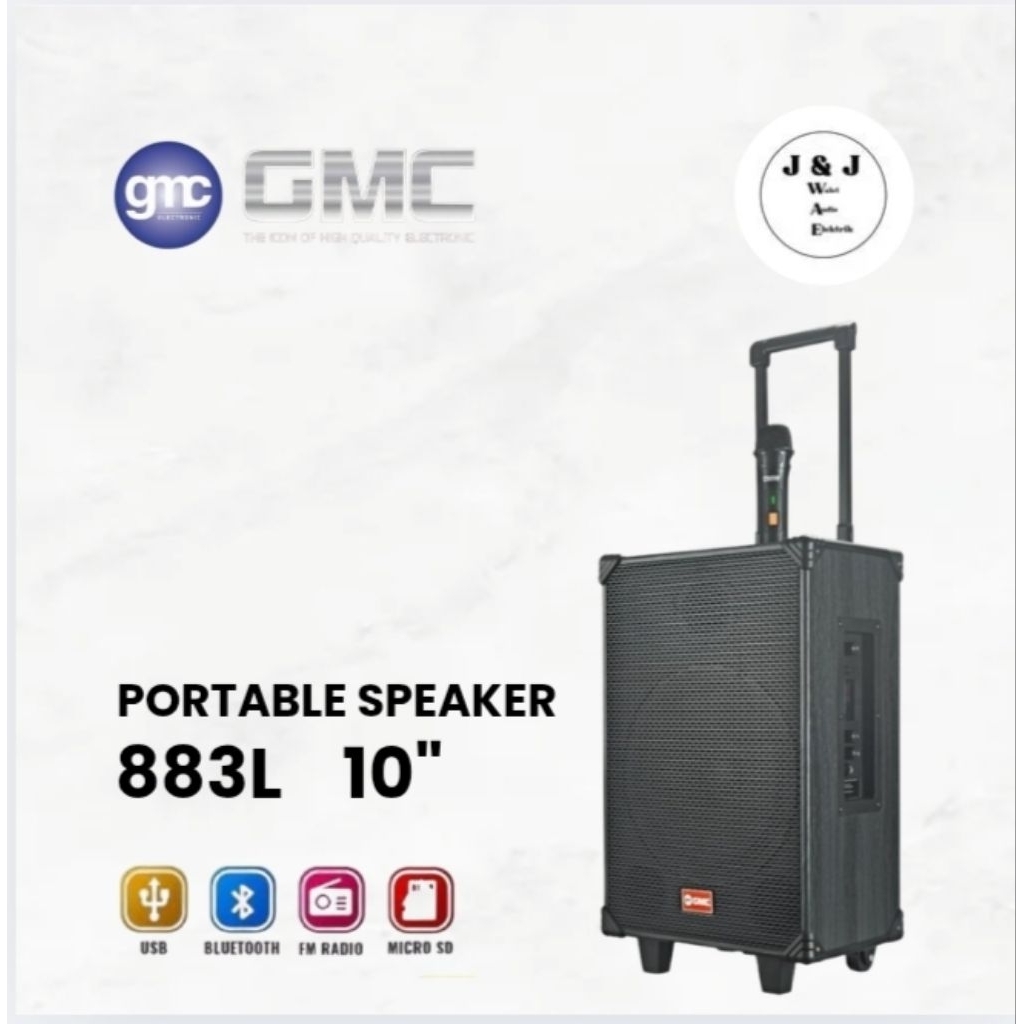 GMC 883L SPEAKER PORTABLE 10" GMC 883L