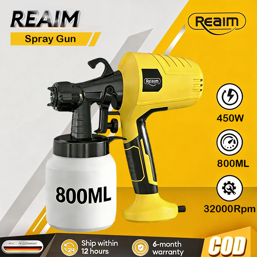 Reaim Spraygun Cat Semprot Spray Gun Alat Semprot Cat Spray Gun Alat Cat Semprot Elektrik