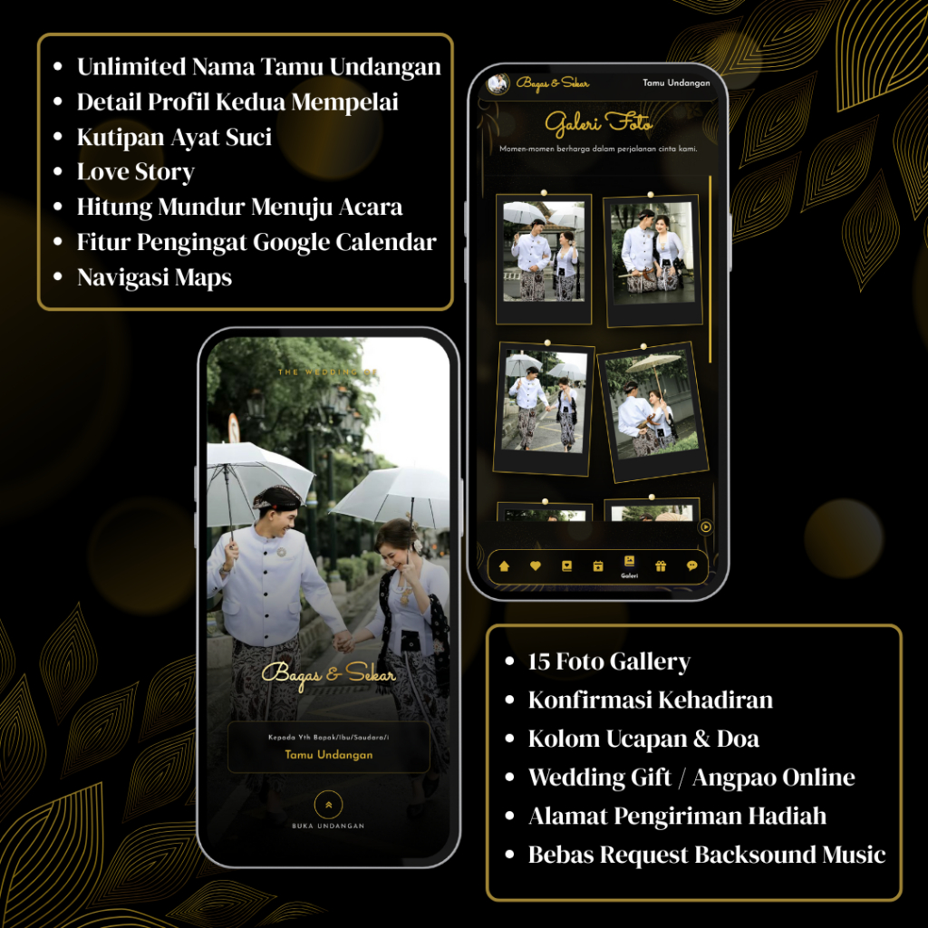 Undangan Digital Pernikahan | Ringan, Simple, Desain Premium