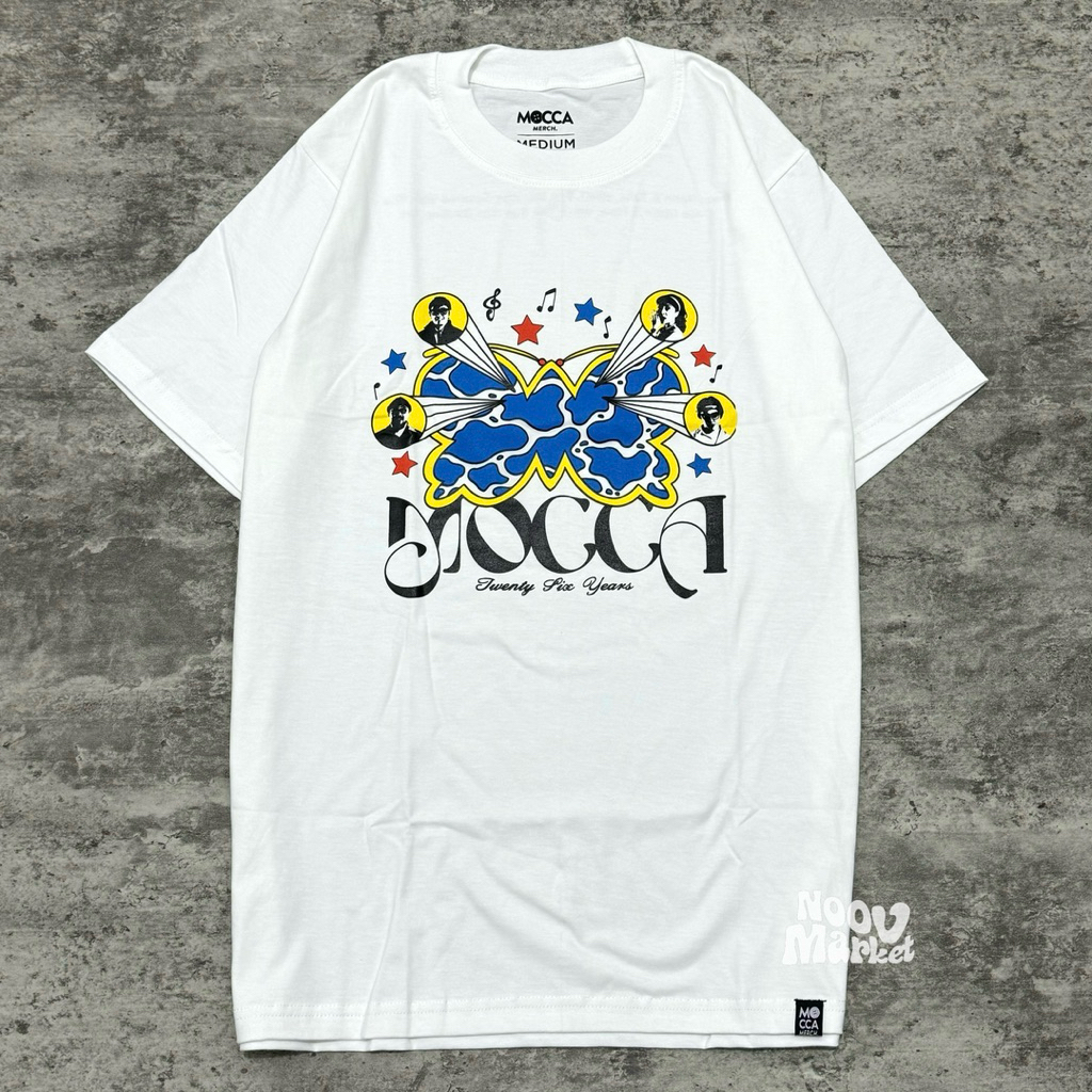 noov music merch Tshirt Mocca - Twenty Six Years White | Official Merchandise | Noov Music Merchandi