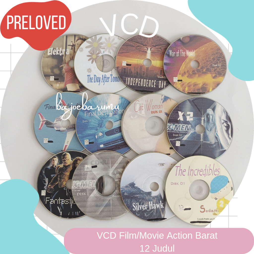 VCD Action Film Movie Barat West Preloved Bekas Lawas Jadul Langka