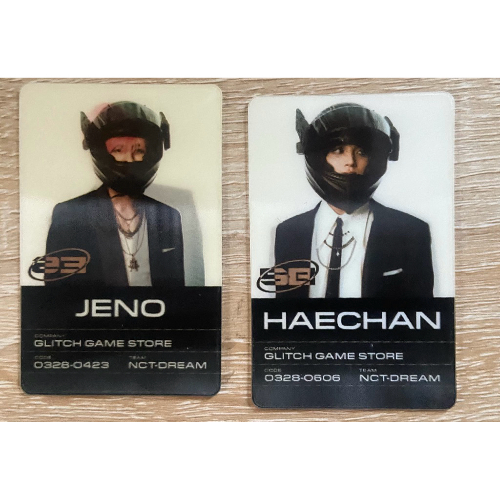 PHOTOCARD OFFICIAL NCT JENO HAECHAN GLITCH MODE