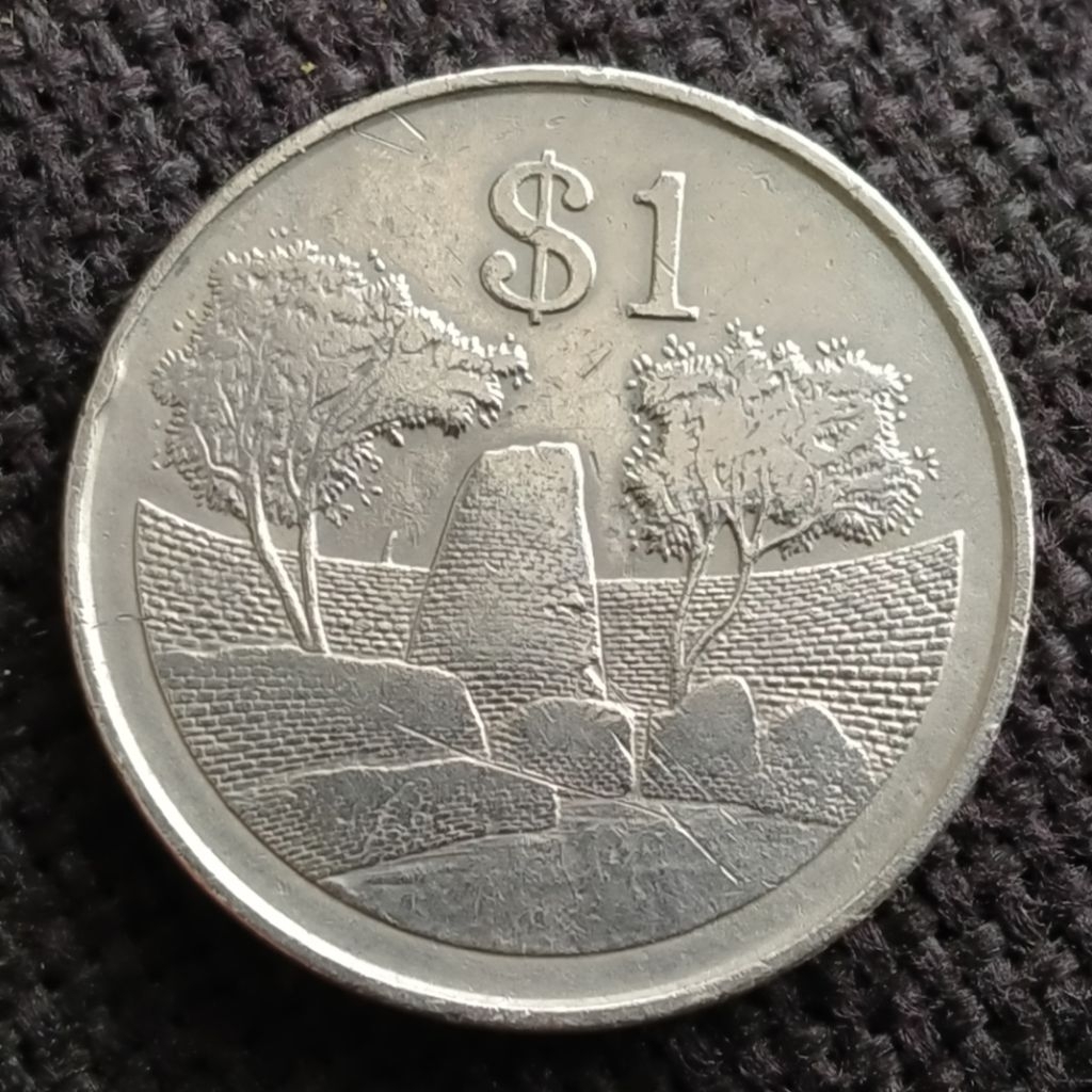 Koin Kuno Zimbabwe 1 Dollar tahun 1980