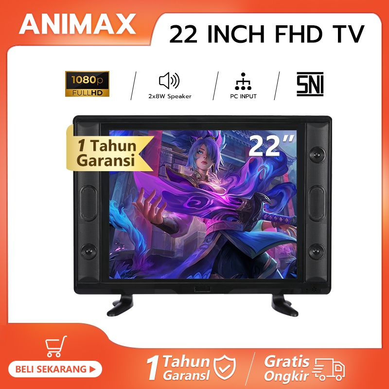 Animax Digital TV 24 inch  25 inch 22 inch Digiatal TV LED TV Tabung Garansi 1 Tahun