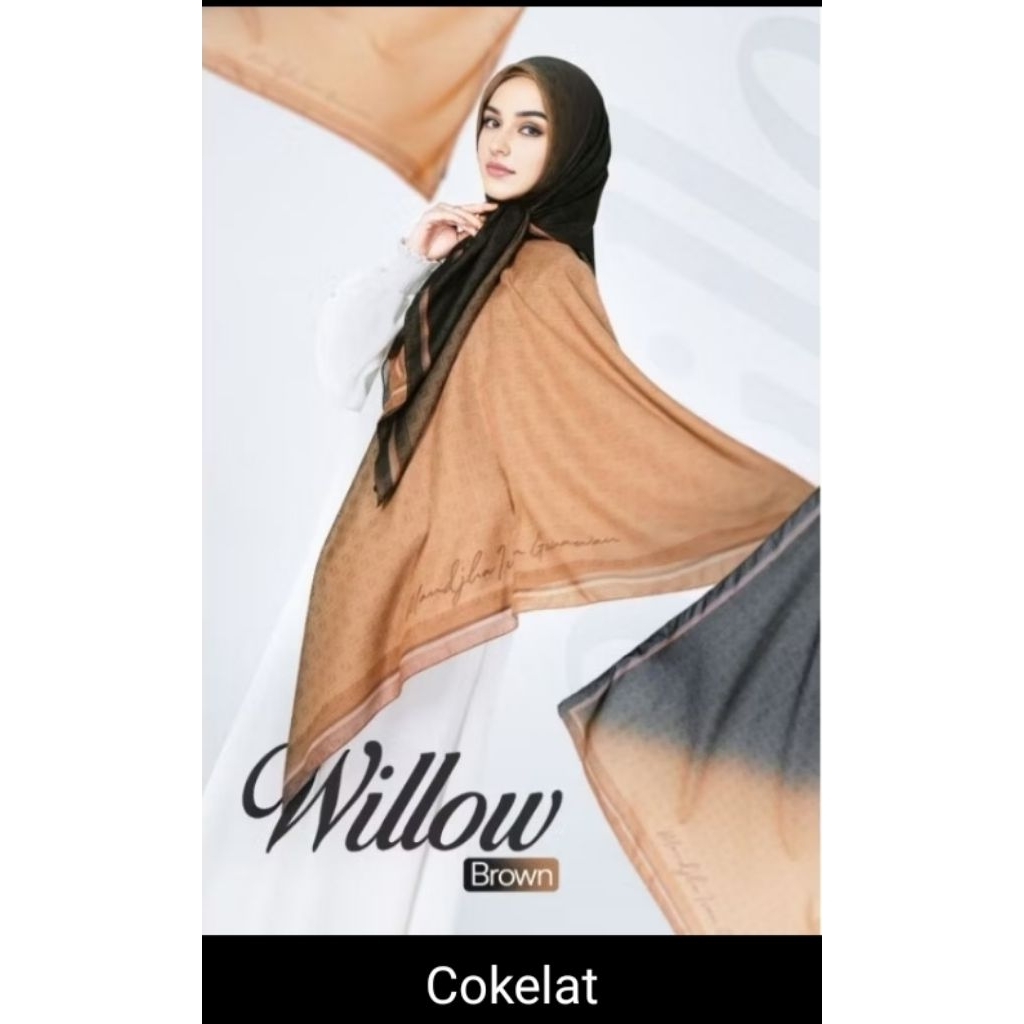Mandjha Hijab Ivan Gunawan Fashion Original Scarf Willow Brown,Ada Black,Sand,Melva,Wilma,Twilla,Kok