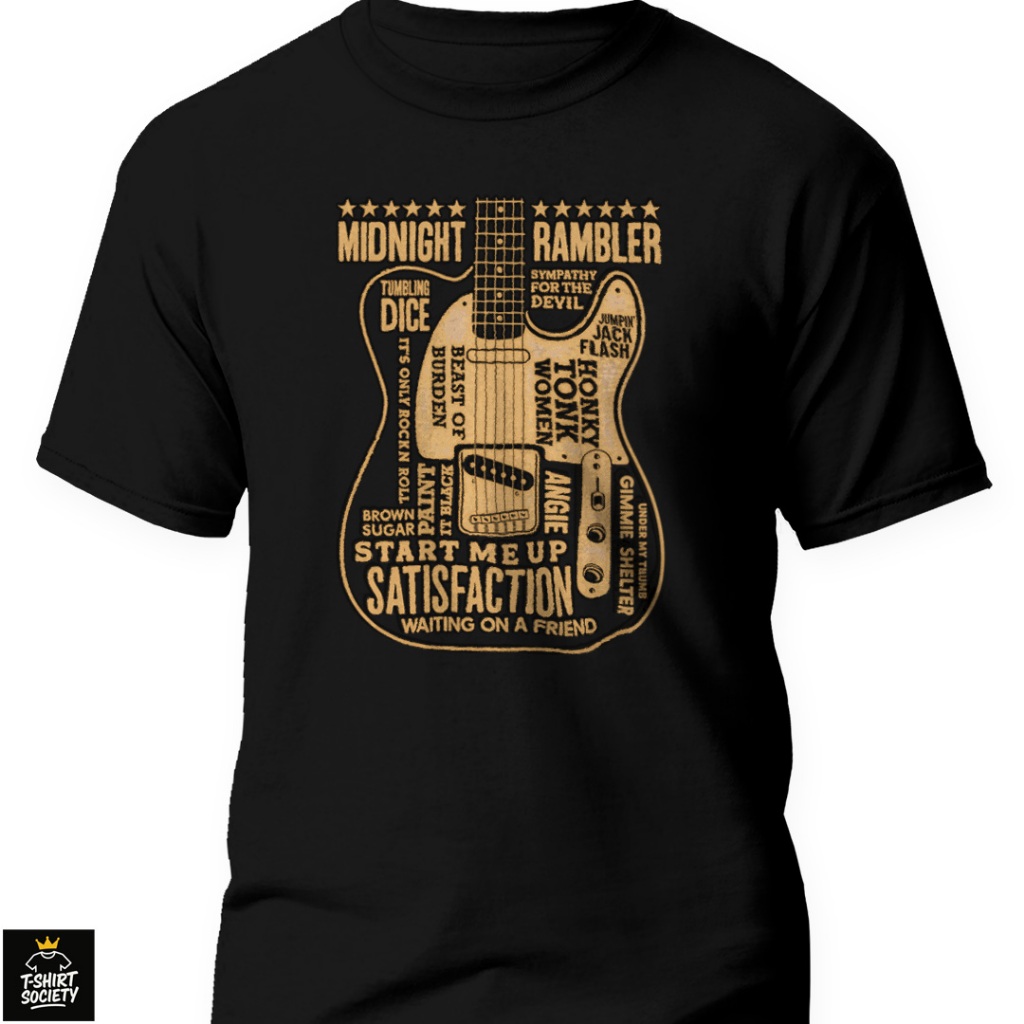 Kaos Rolling Stones | Kaos Rolling Stones Bahan Katun Combed 24s | Kaos Band Rolling Stones Ultimate