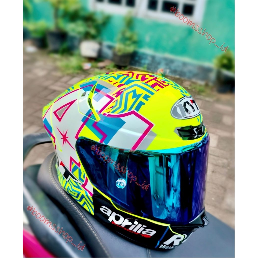 helm kyt tt course repaint livery aliex espargaro