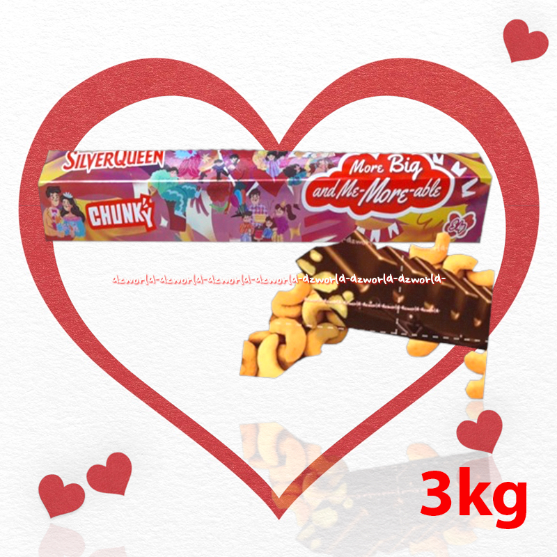 Silverqueen Chunky 3kg Coklat Silver Queen Ukuran Super Besar Jumbo Extra Large Edition Of Love Big 