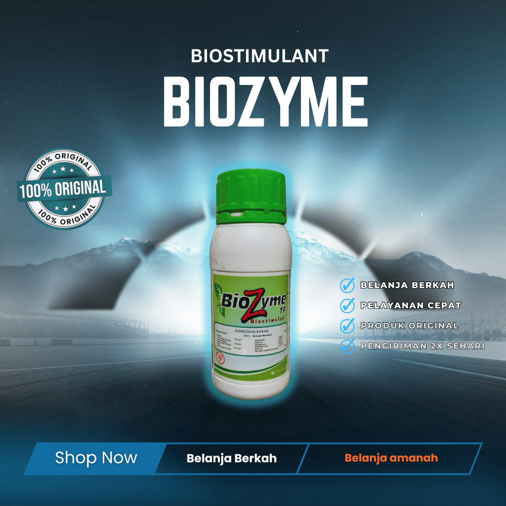 Biostumulant Biozyme 250 ml untuk menjaga ketahanan tanaman terhadap serangan hama dan penyakit