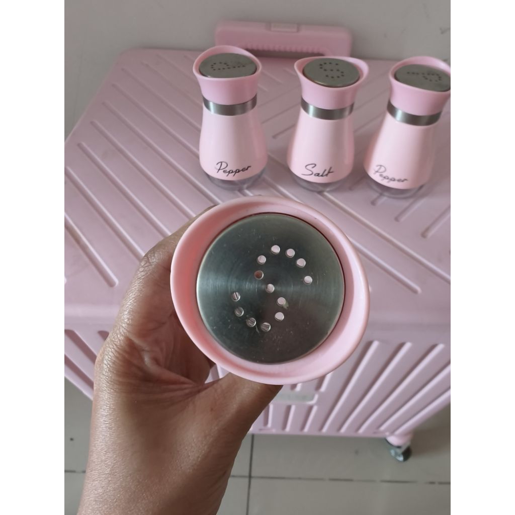 Salt & Pepper Botol Pink Preloved