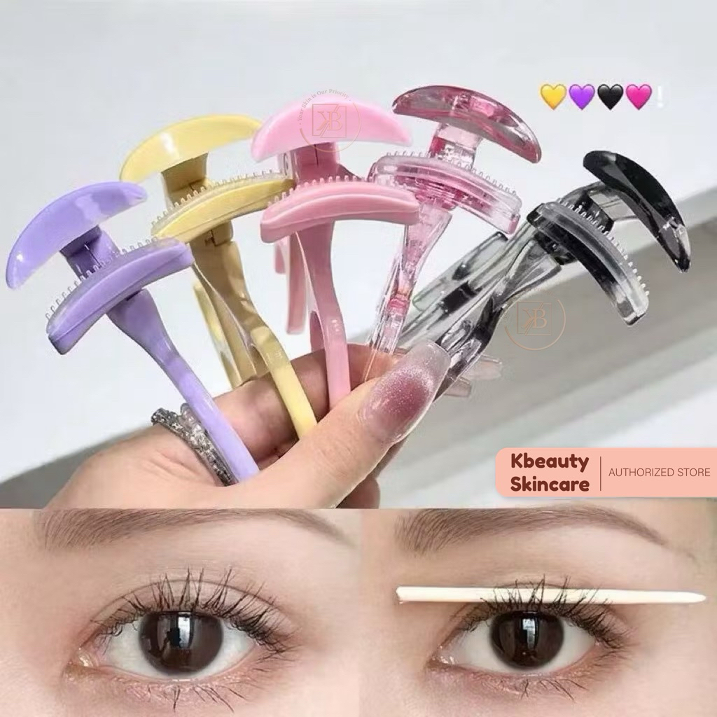 SUNFLOWER 3D Cute Mini Eyelash Curler Long-lasting / Penjepit Bulu Mata Dengan Silikon Penjepit Bulu