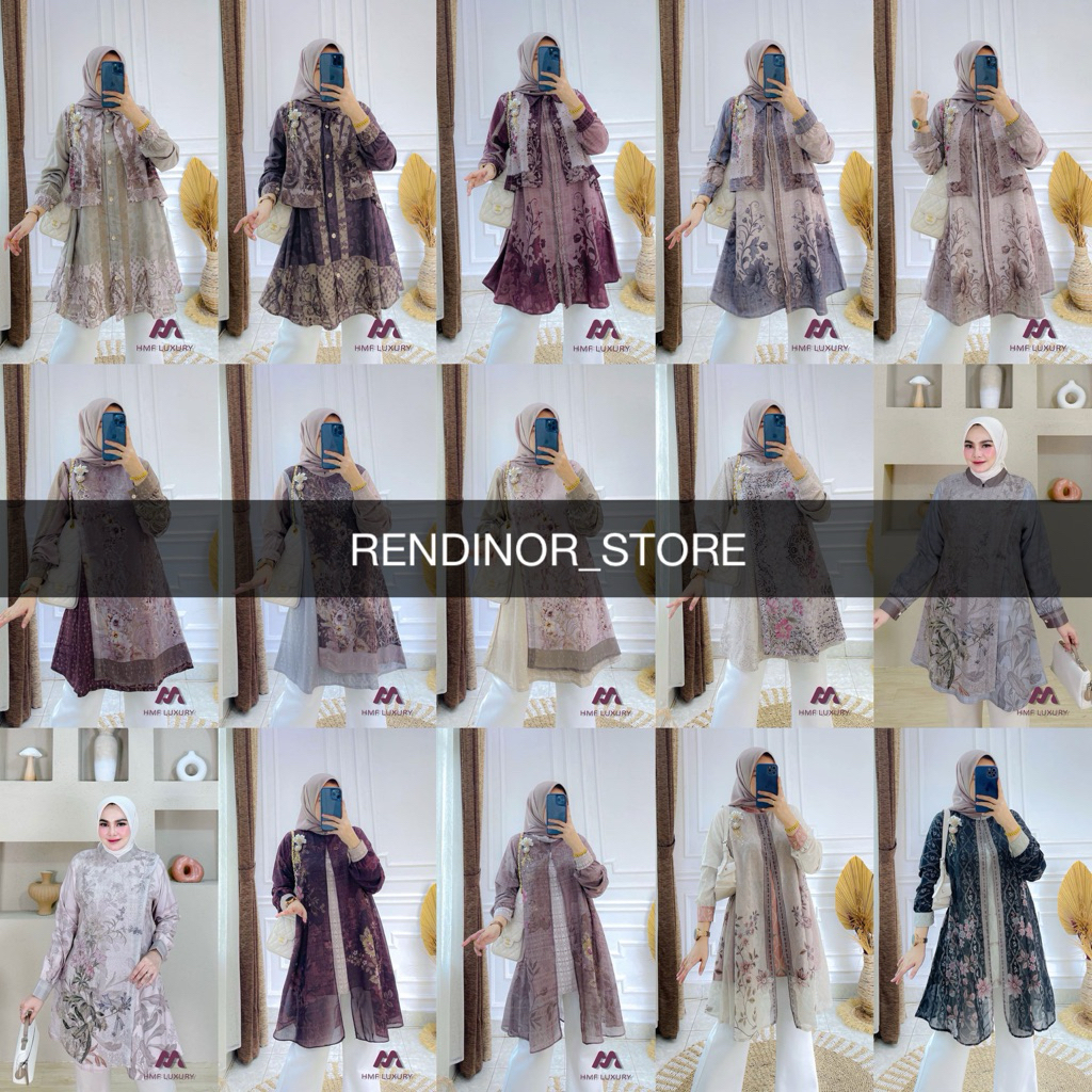 HMF ANGGUN MELANIE TUNIC TUNIK BY HMF LUXURY