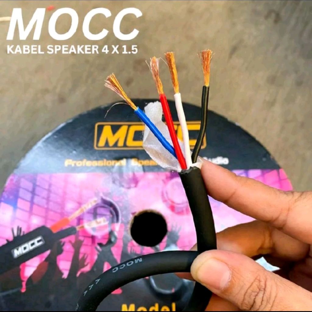 kabel spiker MOCC 4X1.5MM / PROFESIONAL SPEAKER CABLE audio 4x1.5mm