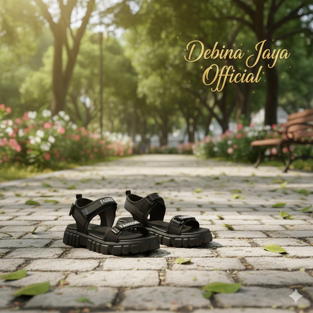Debina Jaya Official  –  FLD 787 HITAM -  PILIH MODEL-  Size  No. 37-40 -  Sandal Gunung Slop Wanita