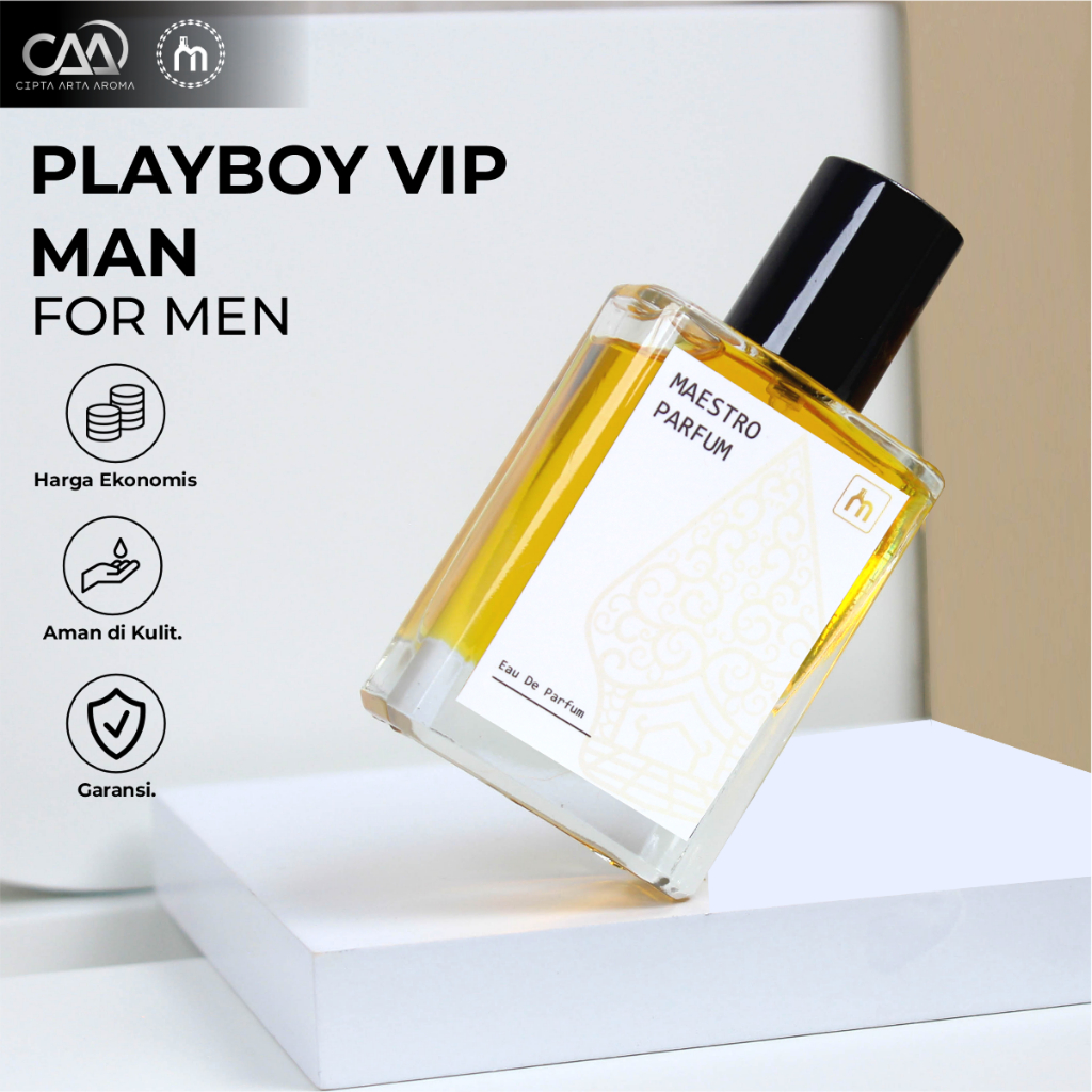 Parfum Pria Playboy VIP Man Parfum Cowok Tahan Lama Maestro Parfum