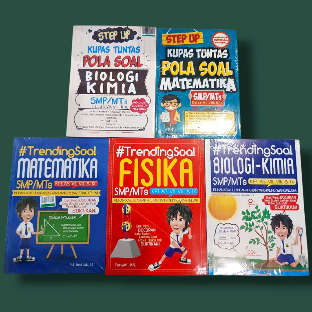 OBRAL BUKU MURAH ORIGINAL / LATIHAN SOAL SMP / THE MASTER SOAL SOAL SMP / BIOLOGI / FISIKA / MATEMAT