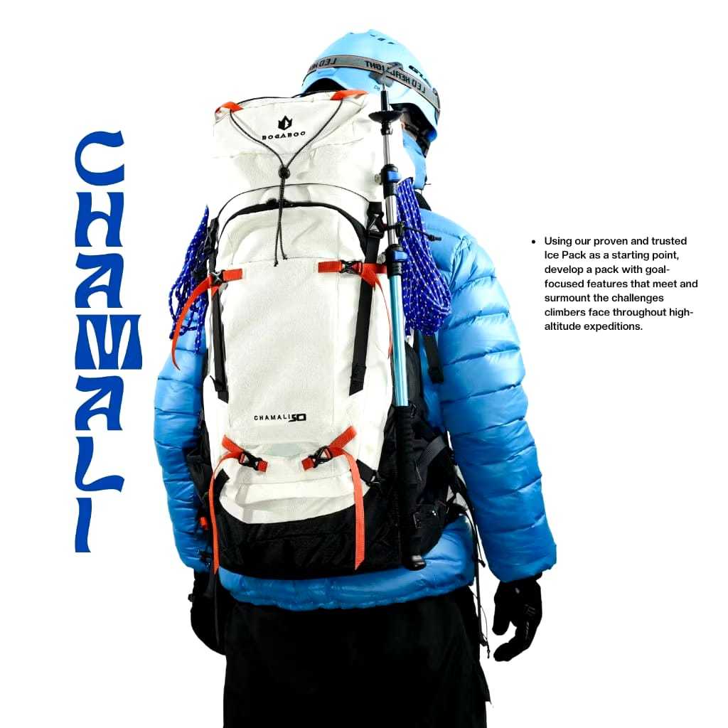 BOGABOO CHAMALI 50 Liter -  Tas Gunung carrier Ultralight 50 L  - Tas Pendaki Gunung Carrier