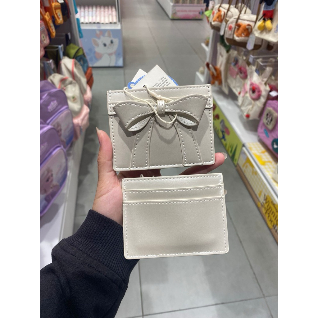 Oh Some - Qyounger Bow Card Holder 10x8cm (Beige)