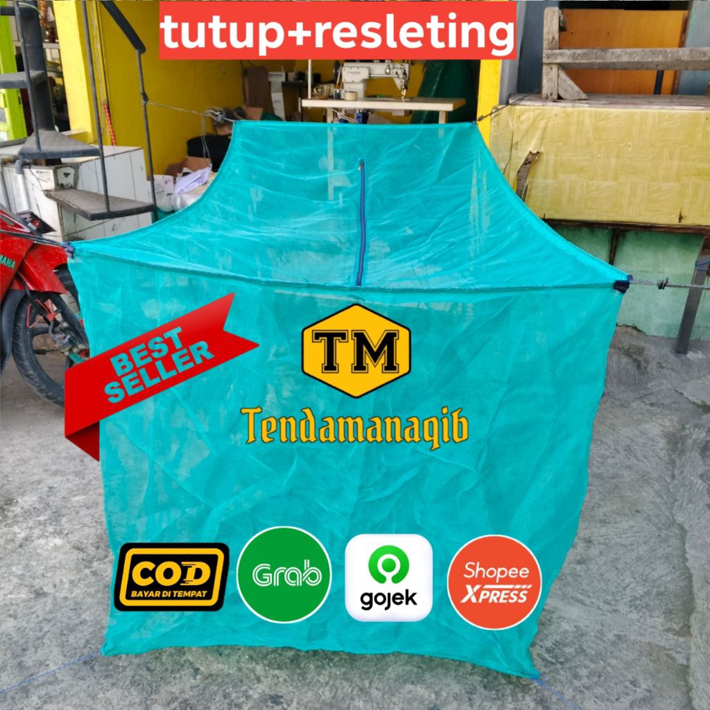keramba ikan 3x1x1 2x1x1 ada tutup  keramba apung jaring kasa hijau