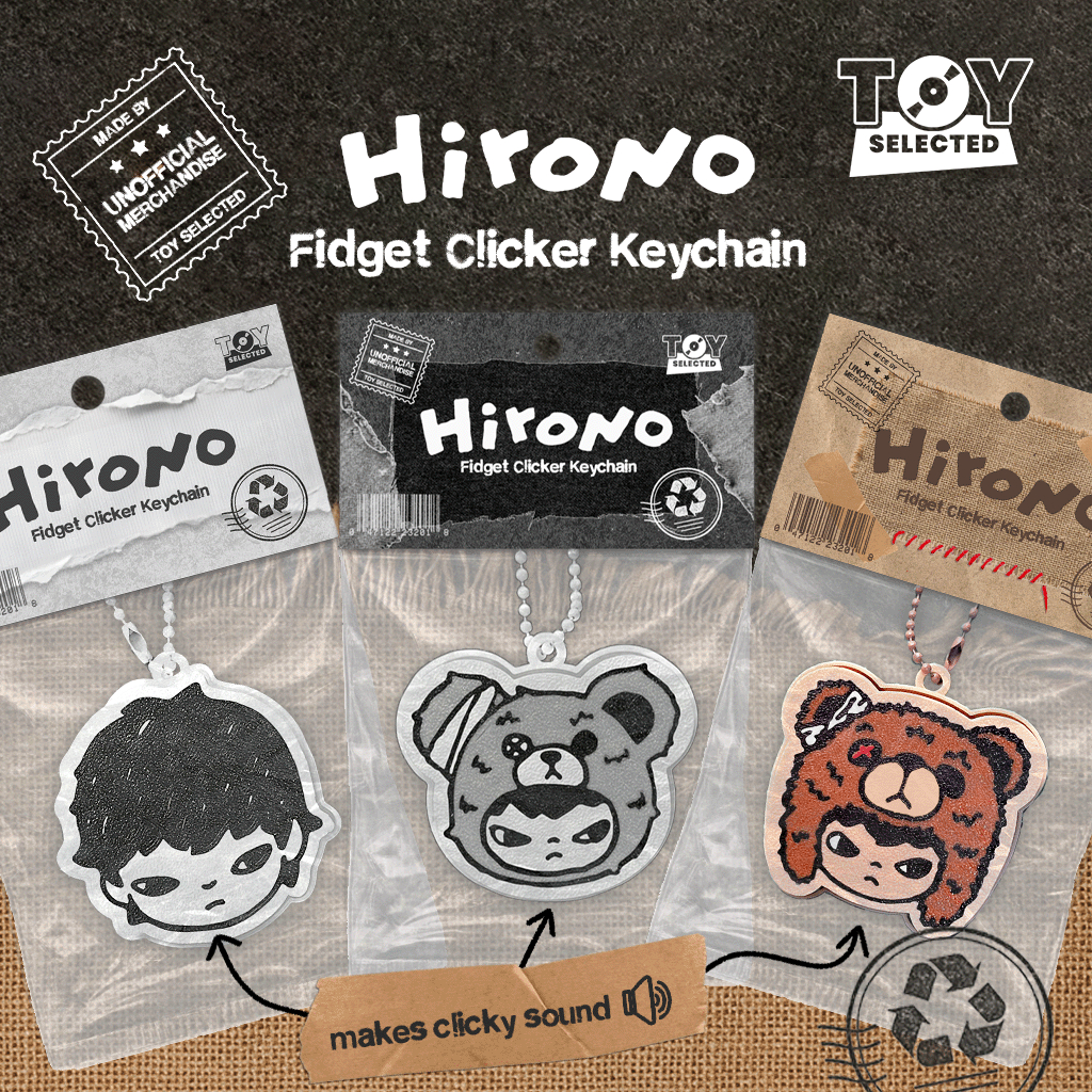 [READY] HIRONO Fidget Clicker Keychain – Gantungan Kunci Clicky HIRONO pengilang stress/anxiety