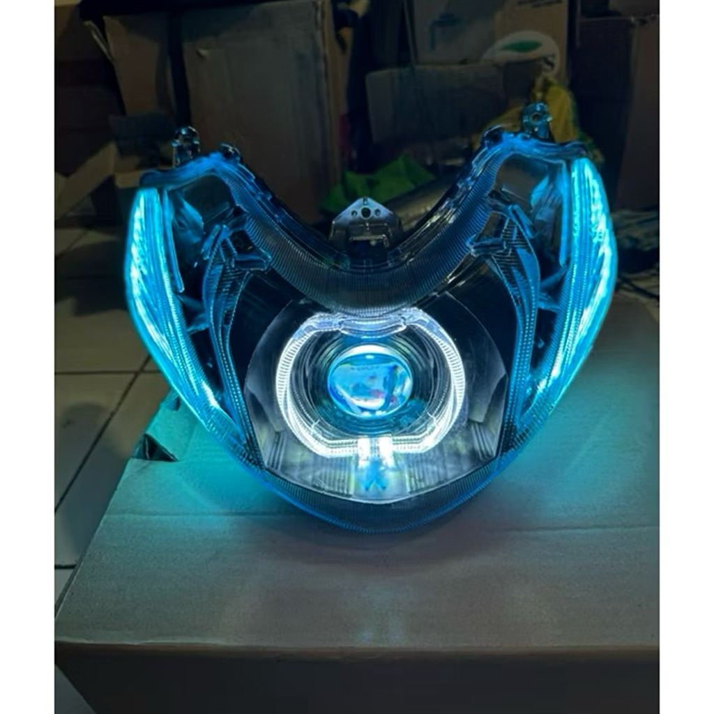 Lampu depan Biled Mio M3 4,5 Inc set alis running tinggal pasang