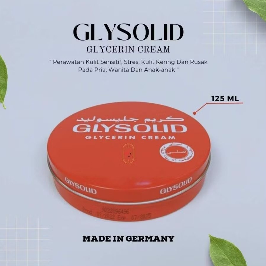 GLYSOLID Glycerin Cream Krim Gliserin Perawatan Kulit Kering dan Pecah-pecah 125ml-250ml Made in
