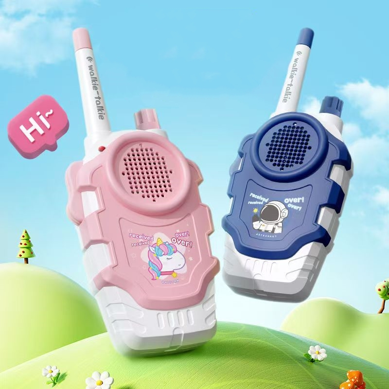 Mainan Anak Walkie Talkie Nirkabel Jarak Jauh 300 Meter Edukasi Mainan Telepon Handy Talky
