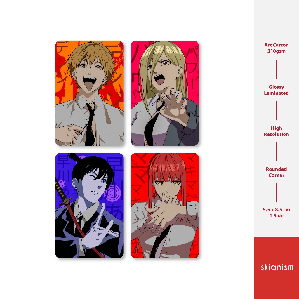 Photocard Anime Chainsaw Man | 2-sided Option