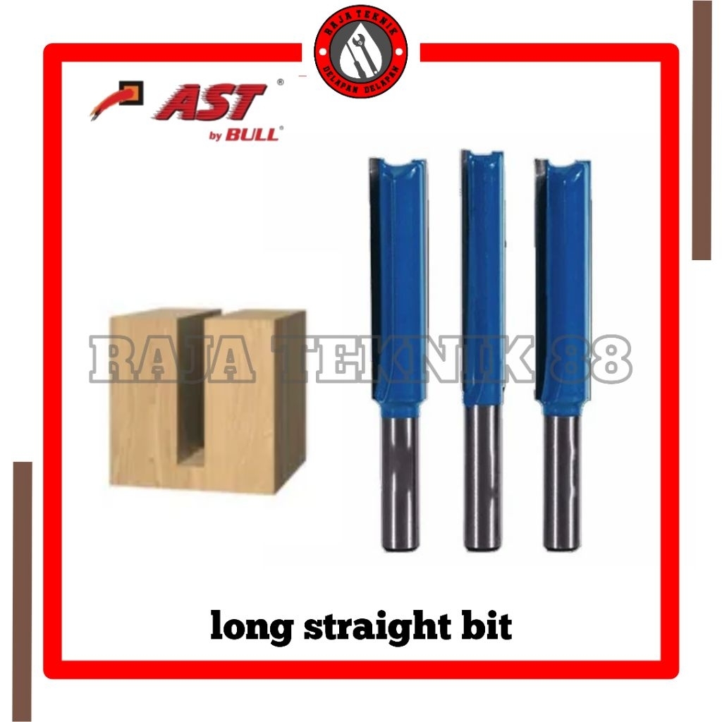 Ast Mata Profil Straight Bit Panjang Lurus / Long Straight Bit 1/2" Dan 3/8"