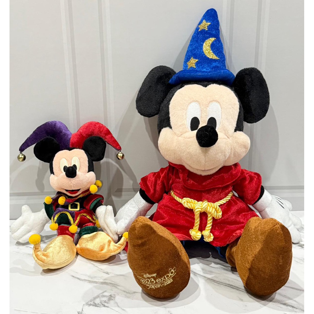 Boneka Plushie Mickey Fantasia Exclusive Disney D23 Expo Japan 2018 & Mickey Kostum Badut Bean Bag V