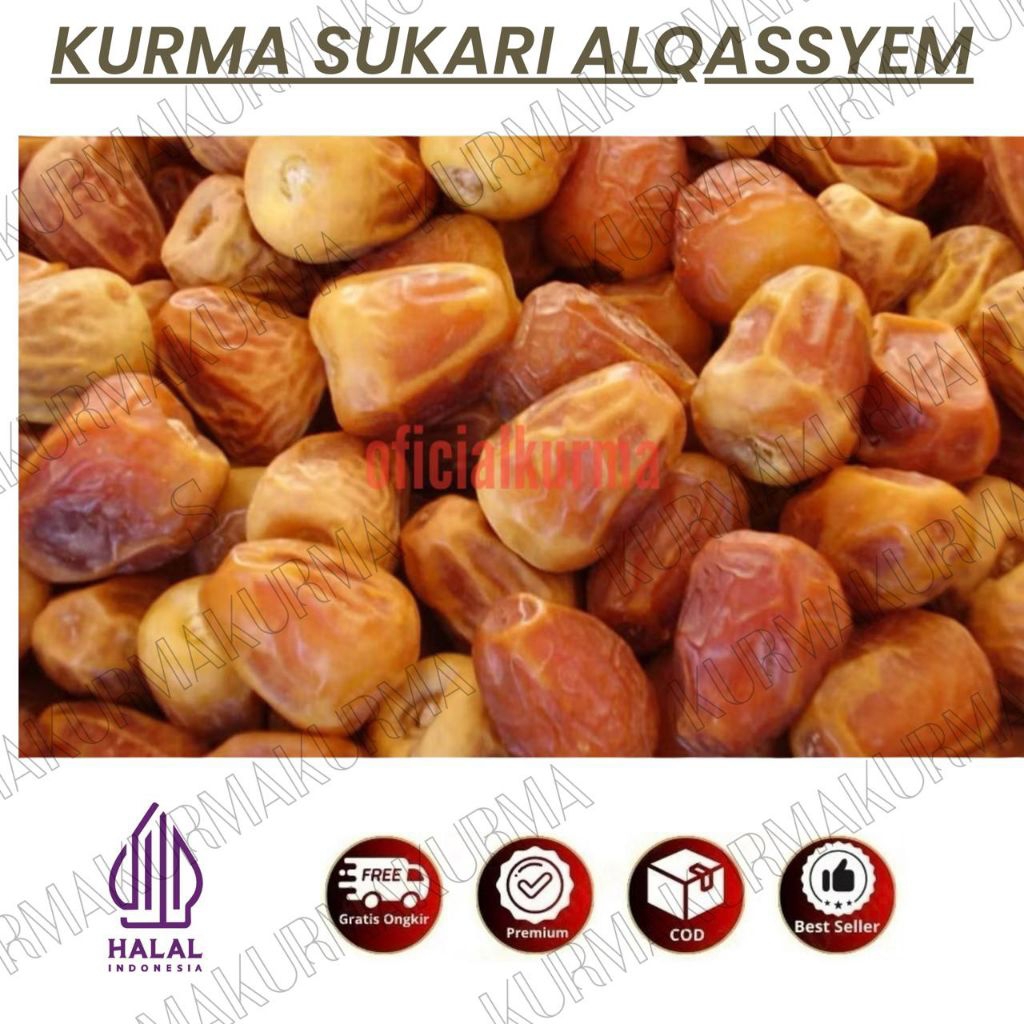kurma sukari al qasim 1kg premium basah lembut sukari premium 1kg