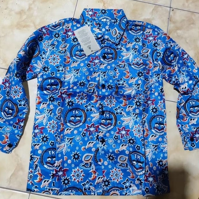 Seragam batik IGTKI, baju batik tk, batik tk nasional lengan panjang, baju lengan pendek, nyaman dip