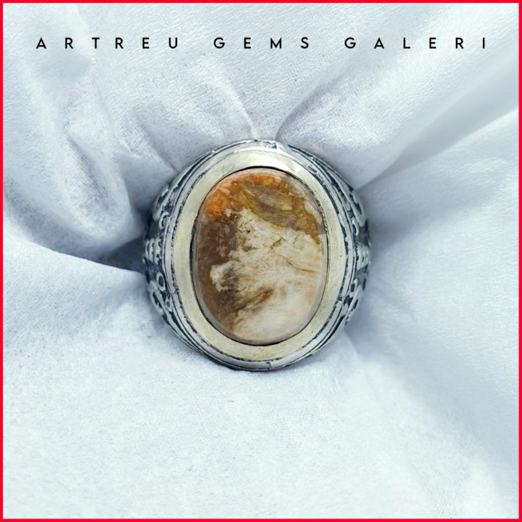 Batu Fokay Gambar ( Sosok Orang ) SEMAR | COD Bisa | Cincin Batu Akik Ring 5-10