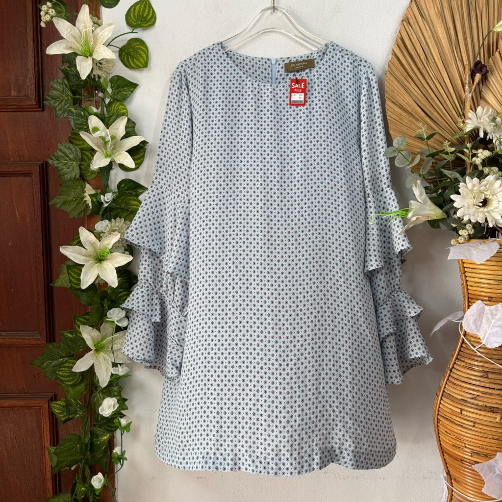 Tunik Chiffon Biru Hijabenka