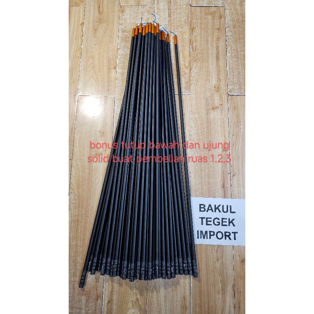 ruas tegek moshoum tournament 22h toray carbon ruas pucuk dapat hollow dan solid carbon