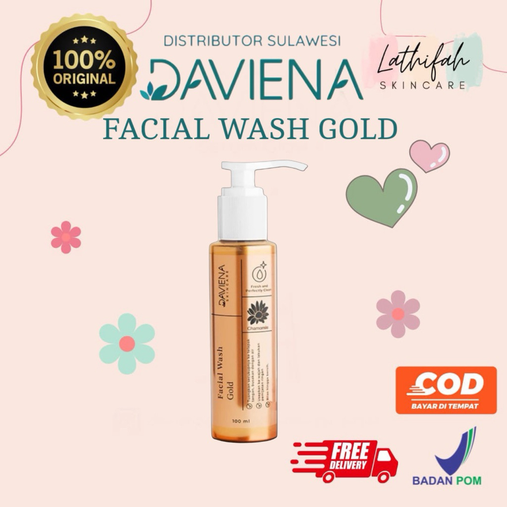 FACIAL WASH GOLD SERIES  | DAVIENA SKINCARE | DAVIENASKINCARE | DAVIENASKINCAREMAKASSAR