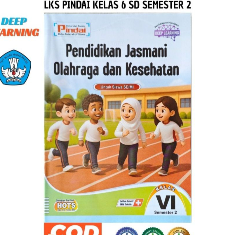 LKS PJOK Kelas 6 Smt 2 Murah 96 Halaman