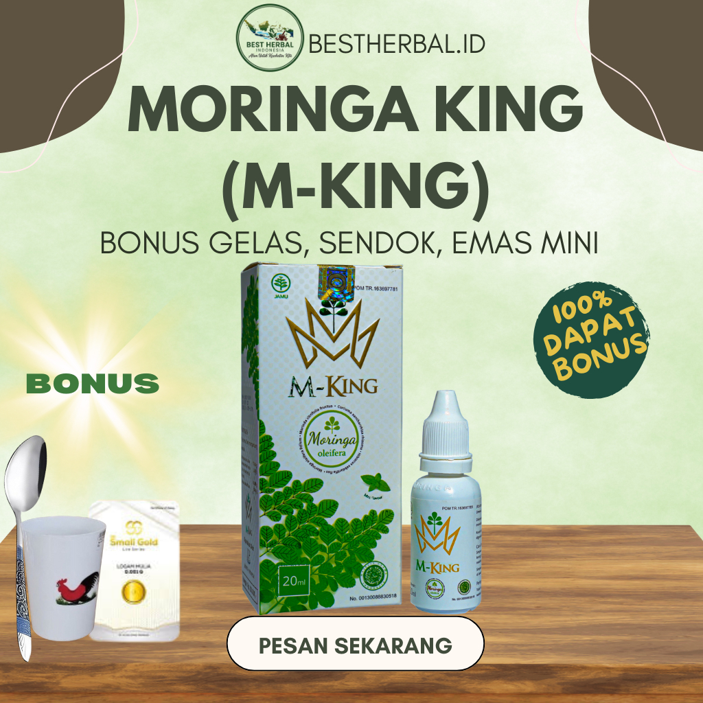 M-KING jamu Tetes [BONUS PSESIAL]- Obat Stroke, Diabetes, Gagal Ginjal, Kolesterol, Maag, Wasir |HAL