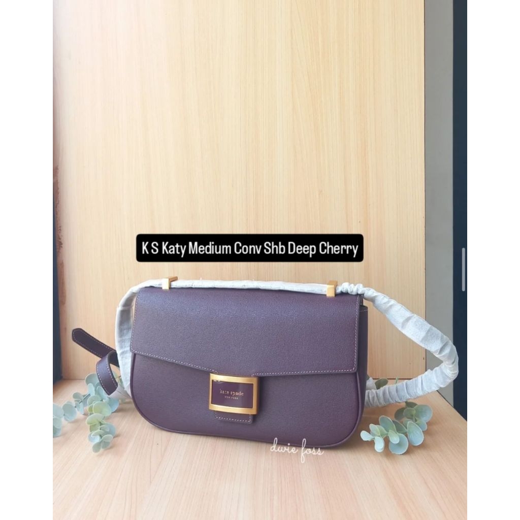 Tas Katy Medium Convertible Shb Deep Cherry