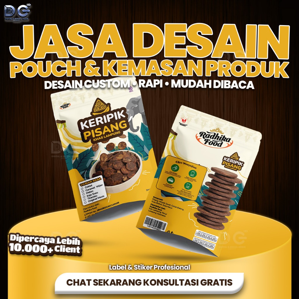 Jasa Desain Pouch & Kemasan Produk Profesional | Label & Stiker – DC ID