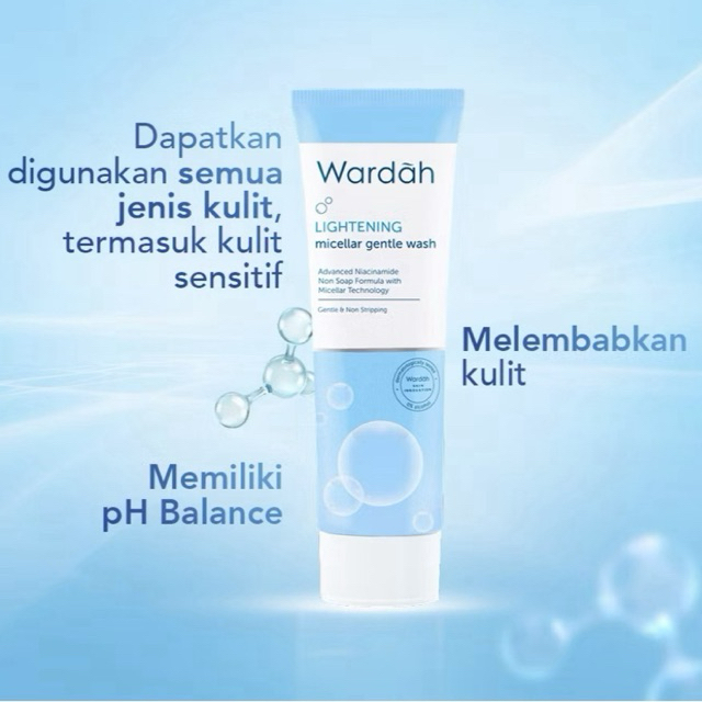 Facial Wash Wardah Lightening 100ml sabun wajah wardah